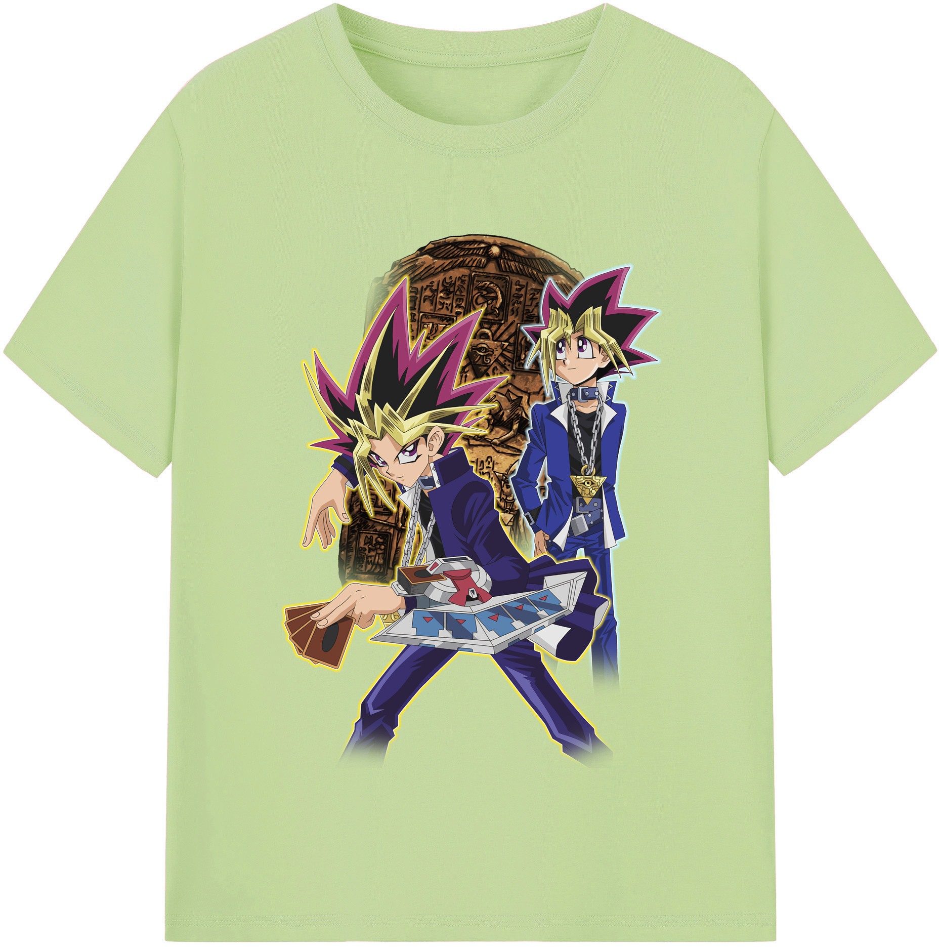 （画像用） 遊☆戯☆王 Yu-Gi-Oh! 綿100％半袖Tシャツ（フロントプリント）